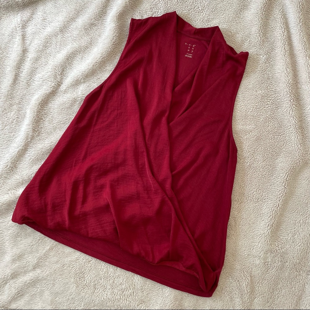 Like New A•New•Day Red Blouse | Size XL